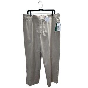 LL Bean Pants Size 36 x 29 Men's Beige Chino 100% Cotton Tapered Leg
